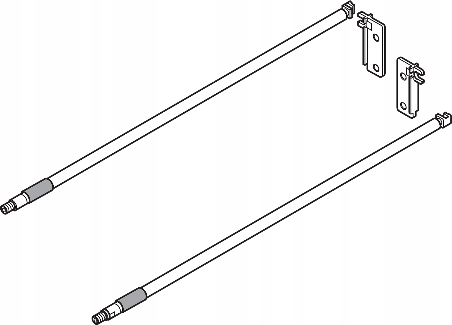 

Blum ZRE.471S reling Metabox 500mm kremowy