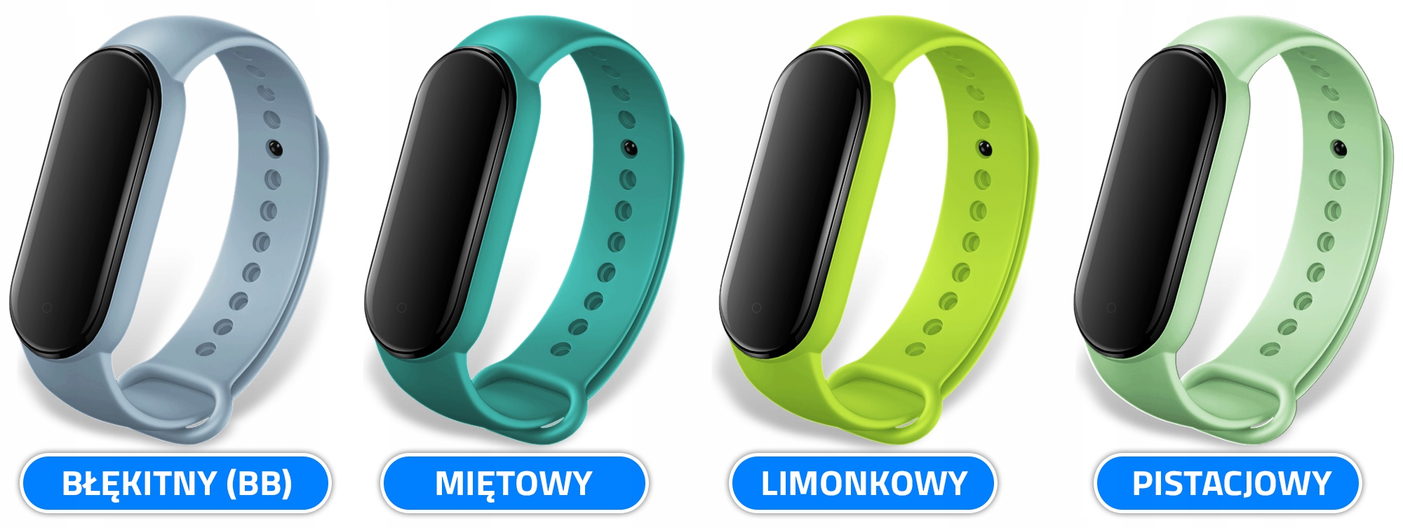 PASEK OPASKA do XIAOMI MI BAND 5/6/7 -DUŻO KOLORÓW Producent ChronSmarta