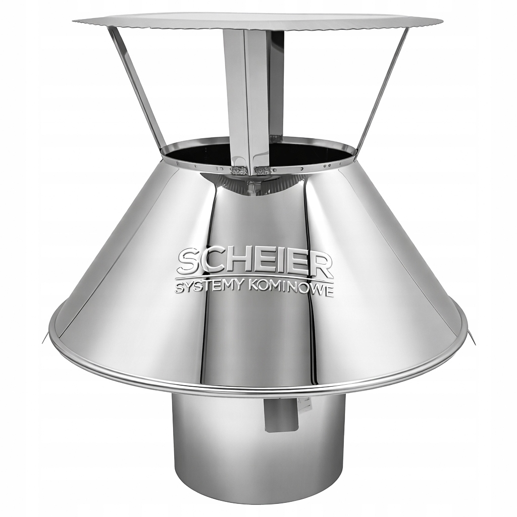 Nástavec na komín fi 140 kužel stříška zakončení komína difuzér náustek