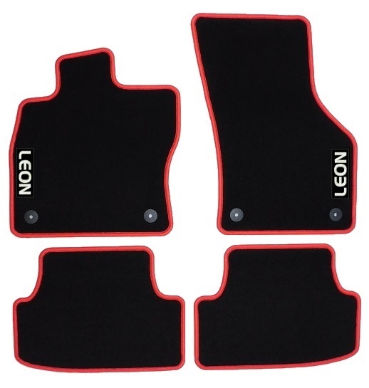 

Dywaniki welurowe Seat Leon III Własny Napis!