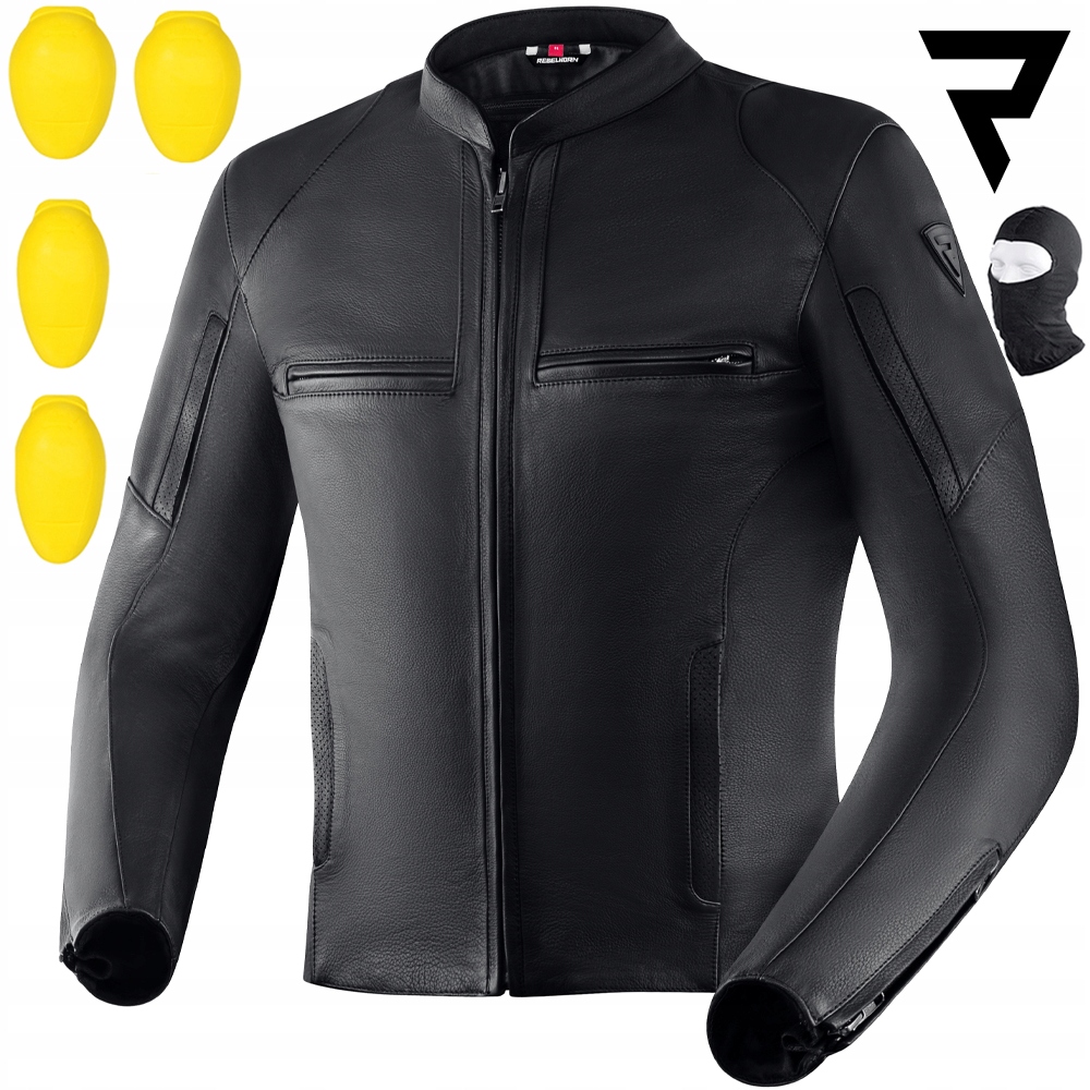 Motocyklová Bunda Rebelhorn Runner III Blk Mužská Kožená Darčeky