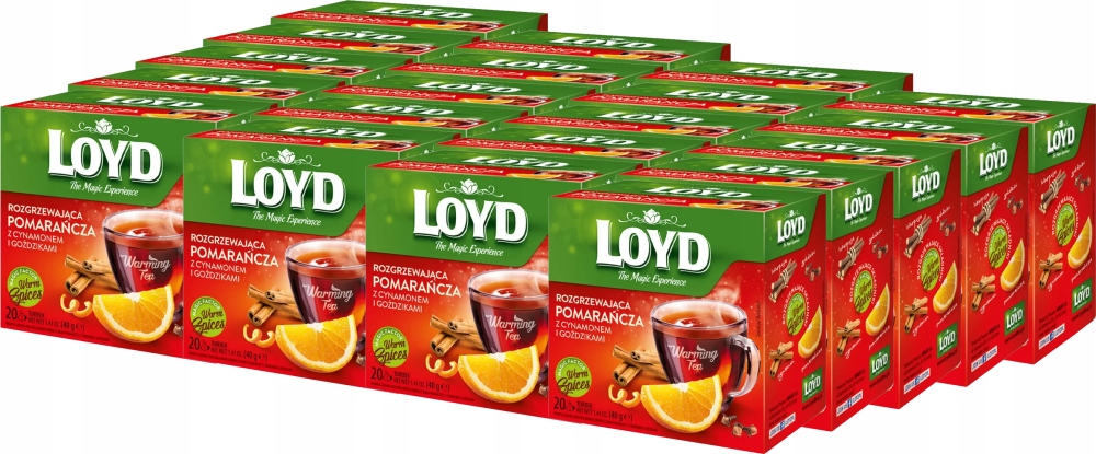 Loyd Zimowa Herbata Rozgrzewająca Pomarańcza z Cynamonem i Goździkami x20
