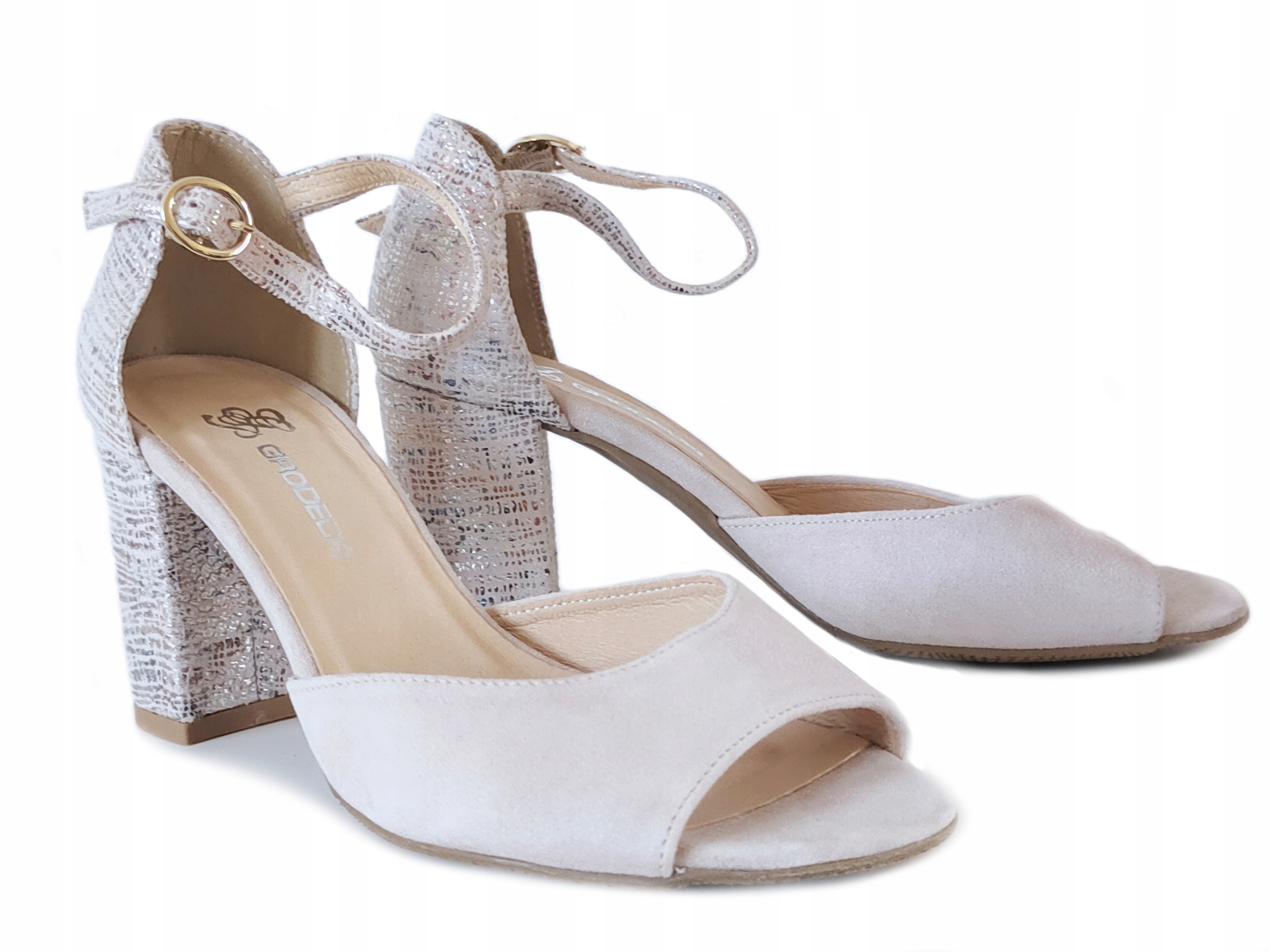 Grodecki 1243 lodičky Polské šedé 37 Kůže Nat