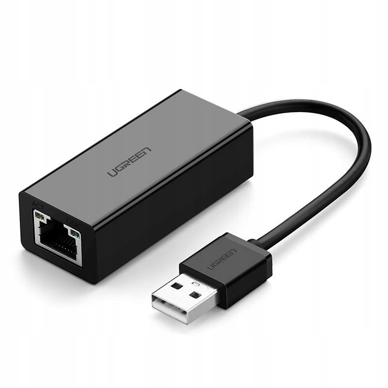 ADAPTER HUB UGREEN USB ZEWNĘTRZNA KARTA SIECIOWA RJ45 USB 2.0