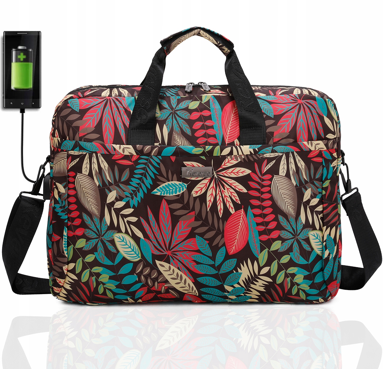 Обратный Сумка для ноутбука большая на плечо НОУТБУК 15,6