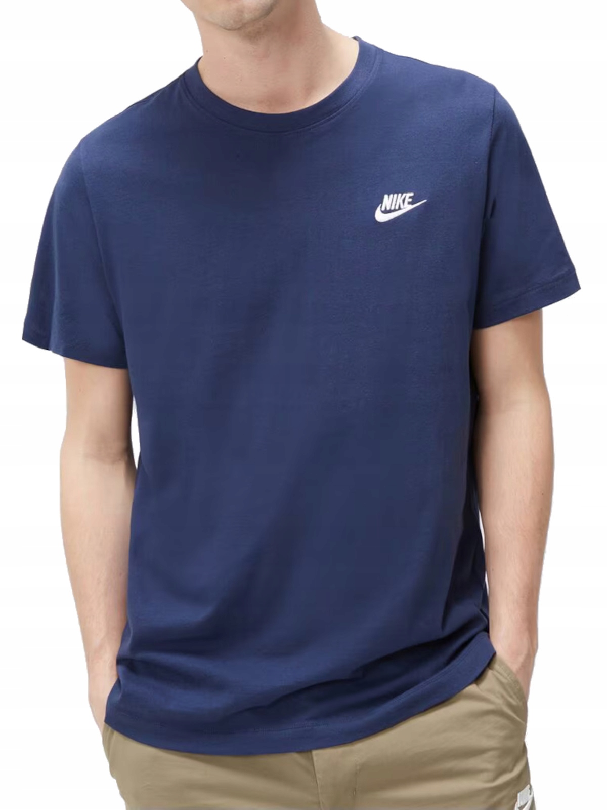 Tričko pánské Nike AR4997-410 bavlněné sportovní tričko tmavě modré 2XLL