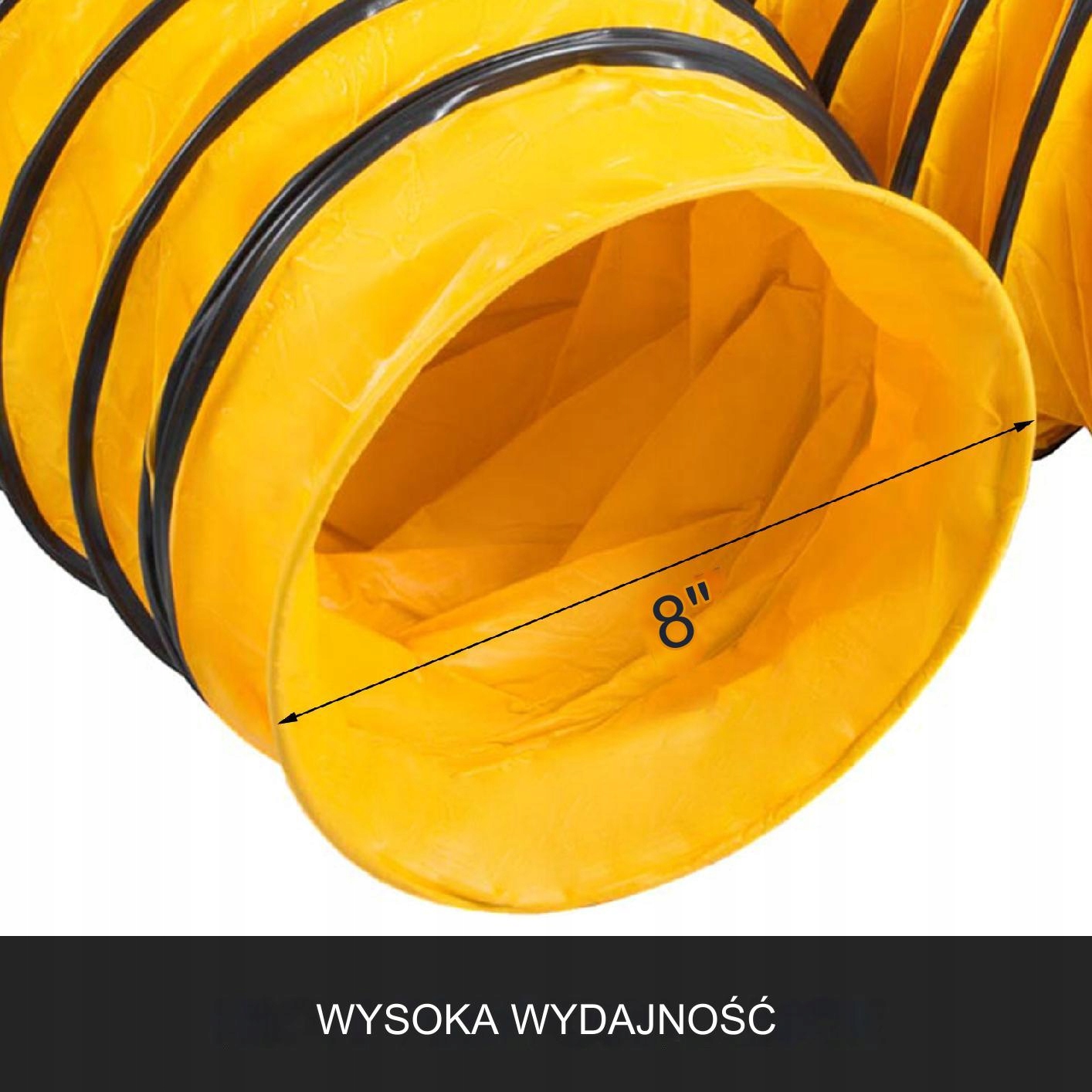 Wąż kanałowy do wentylatora wyciągowego 8 m 30 cm EAN (GTIN) 5906482322416