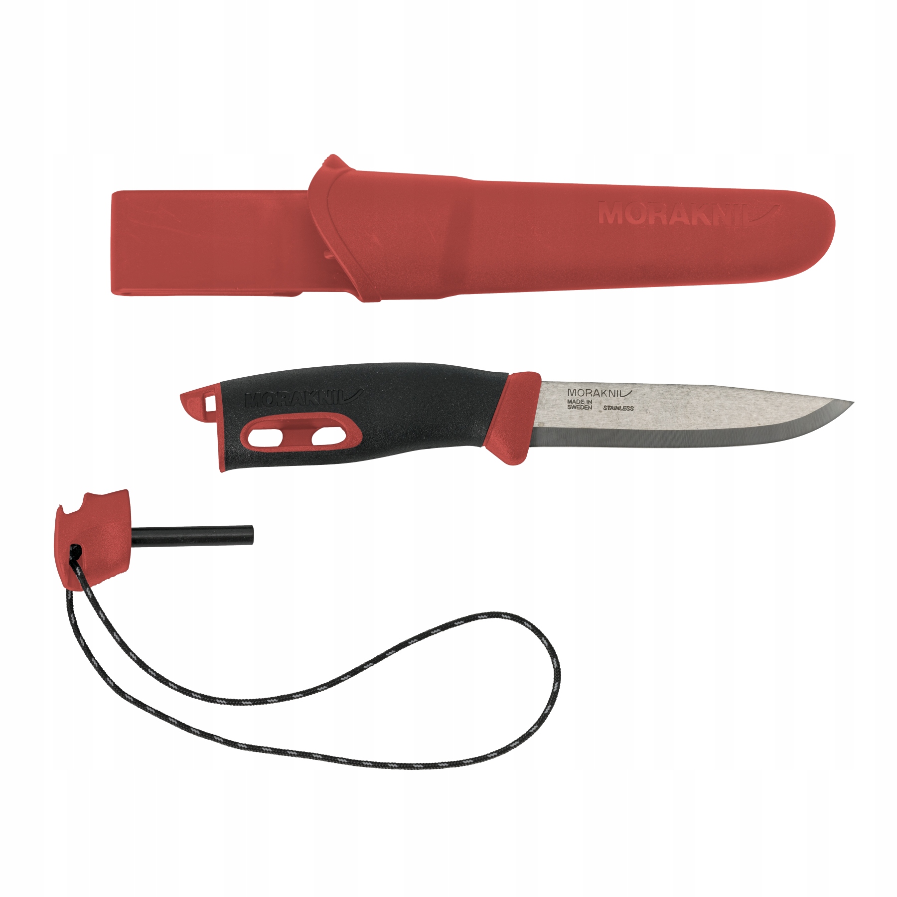 Nóż Morakniv Companion Spark z krzesiwem Czerwony stal nierdzewna