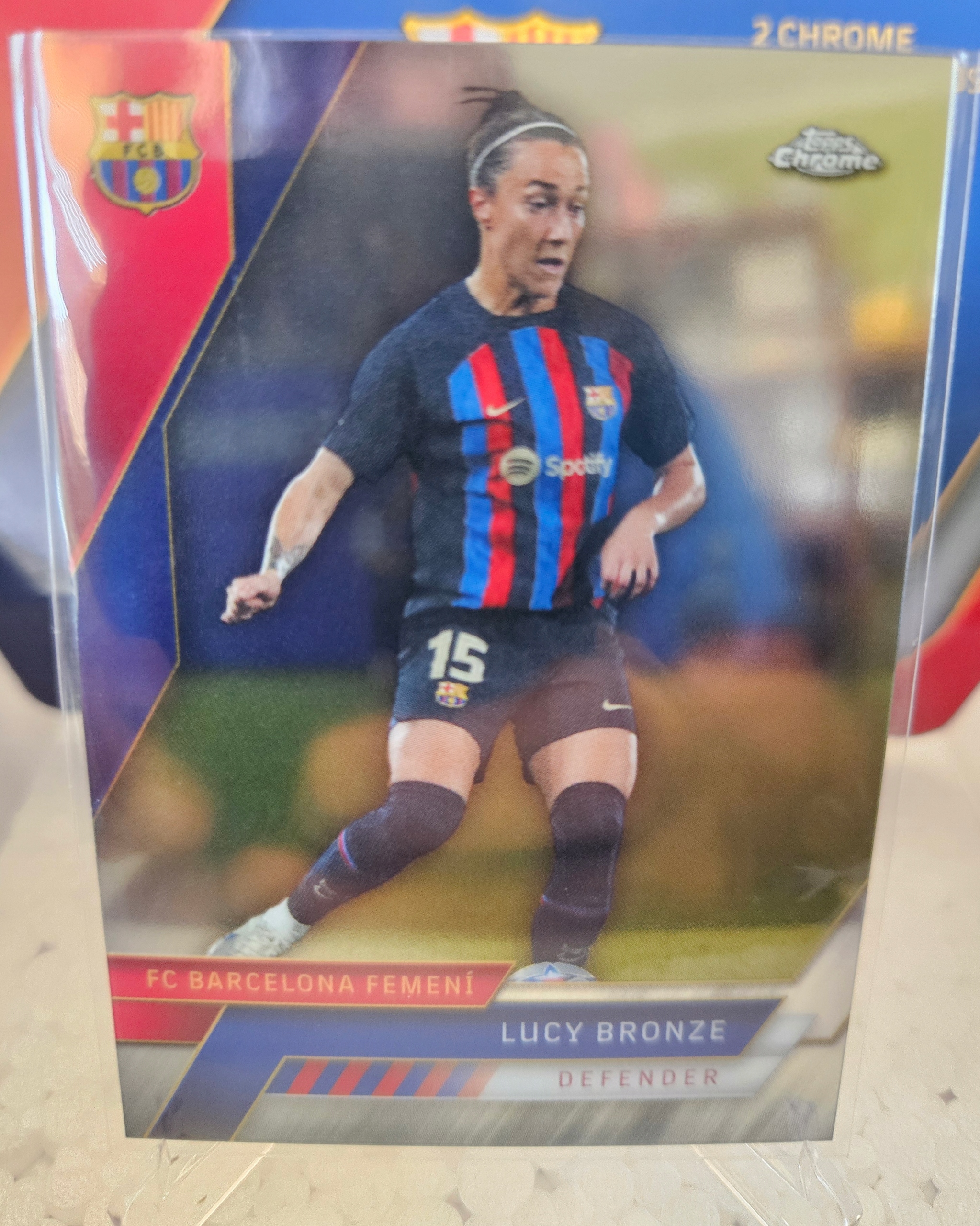 Topps Chrome 22- 23 Fc Barcelona Lucy Bronze