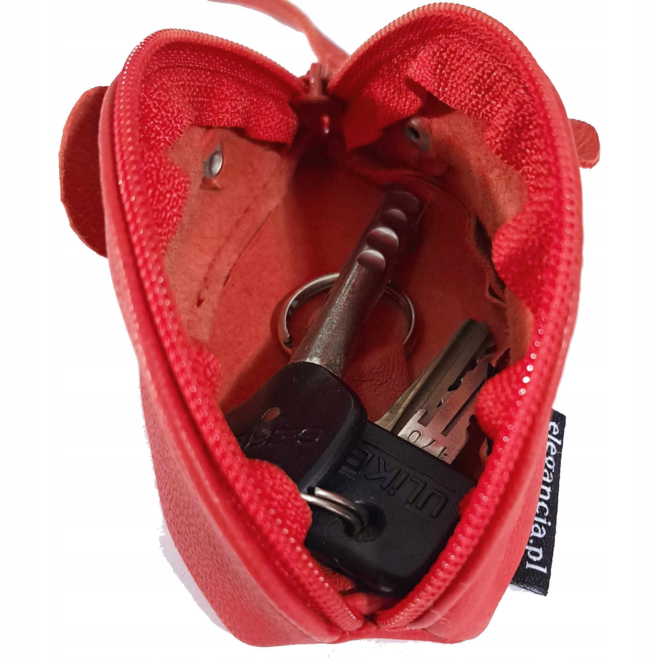 ETUI CZERWONE SKÓRZANE NA KLUCZE BRELOK NOWOŚĆ HIT Rodzaj na klucze