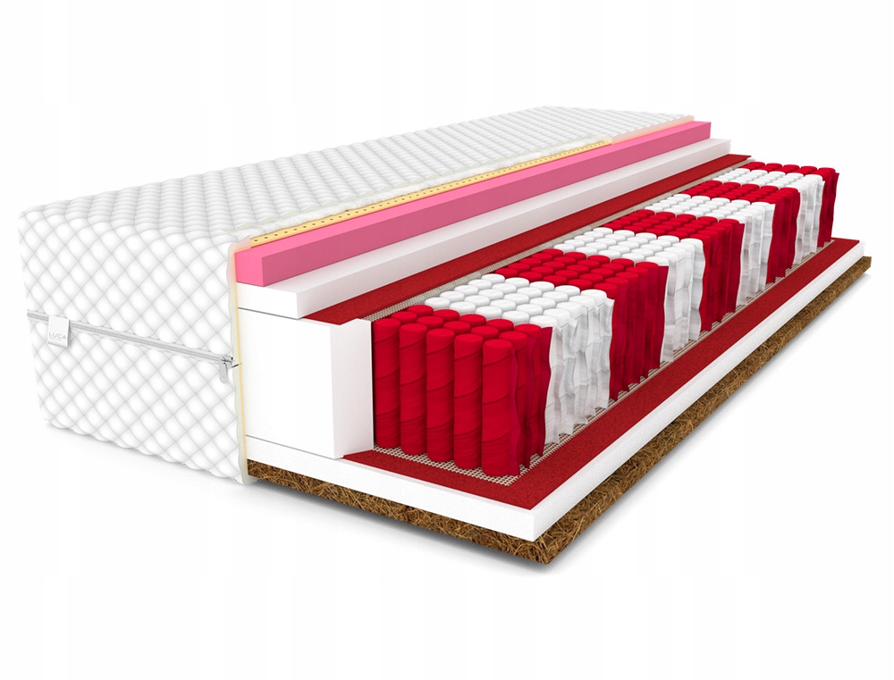 Materac 160x200 CRISTAL multipocket kokos visco