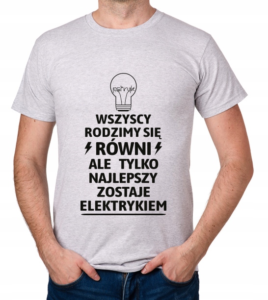 

koszulka Dla Elektryka Elektryk Pomysł prezent
