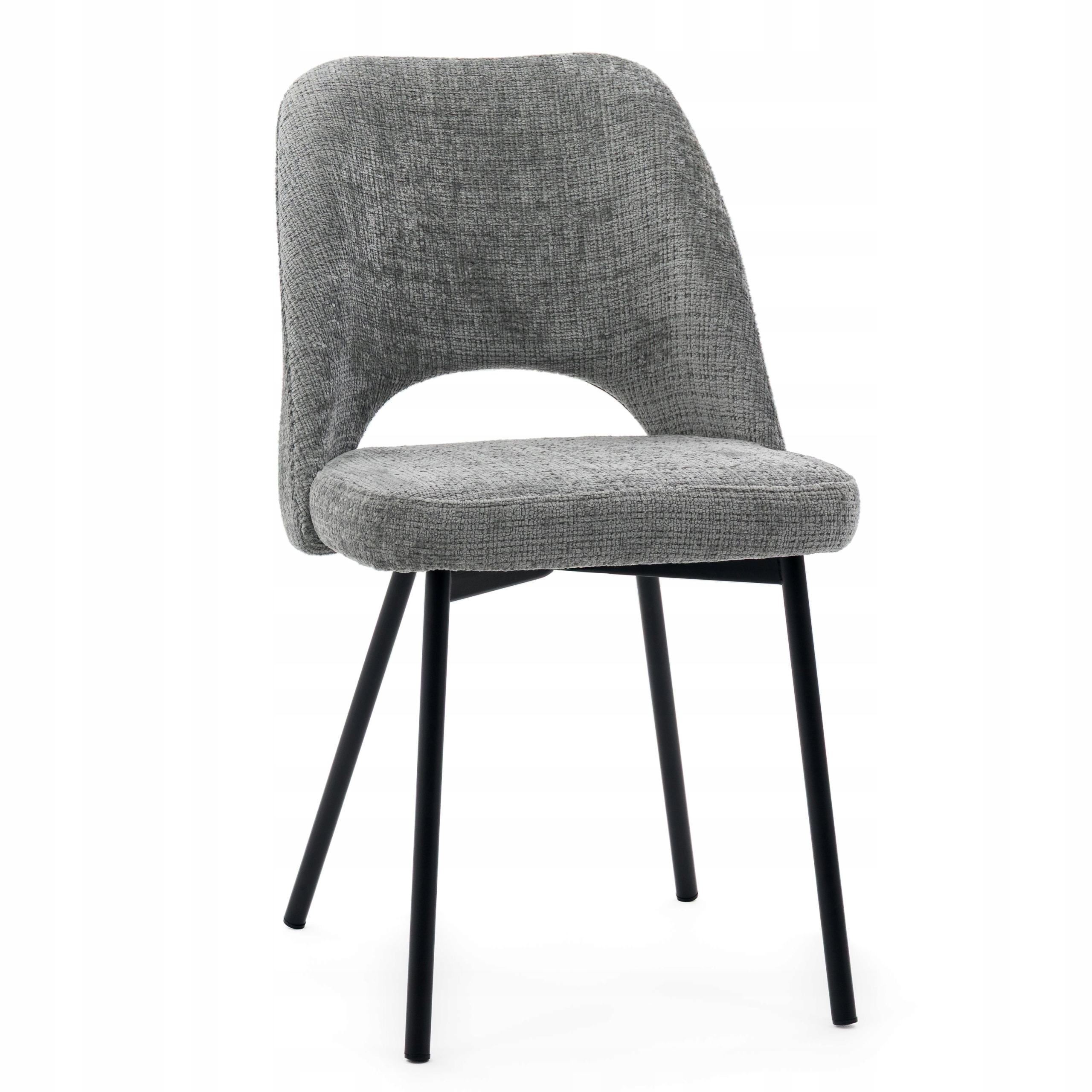 Křeslo šenil tmavě šedé černé nohy do jídelny obývacího pokoje loft moderní