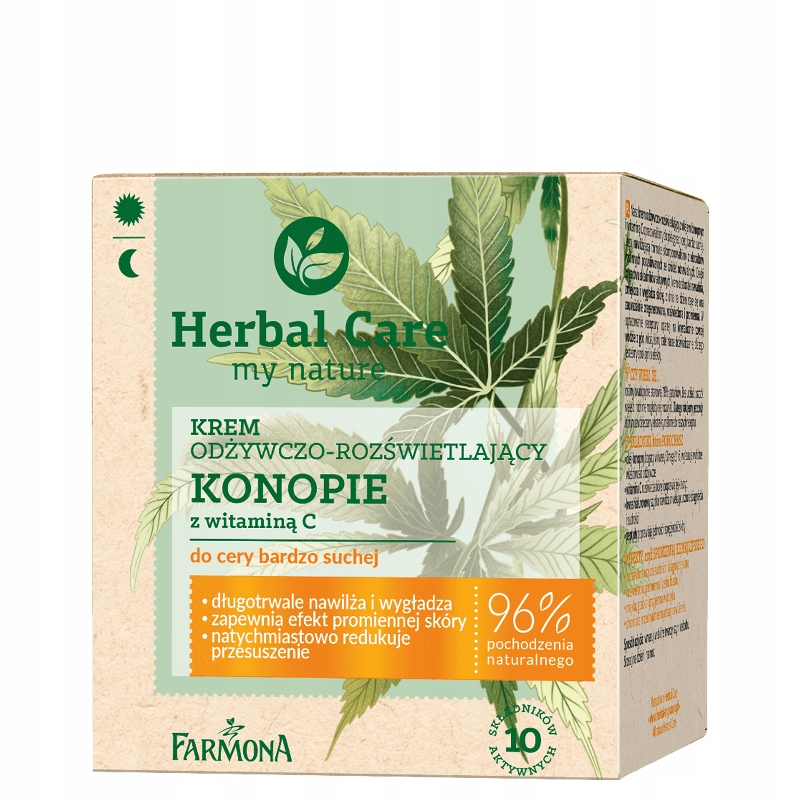 

Herbal Care Krem odżywczo-rozświetlajacy Konopie