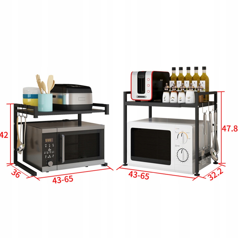 1 ZESTAW DWUPOKŁADOWYCH, BEZŚLADOWYCH REGAŁÓW DO PRZECHOWYWANIA Marka bez marki