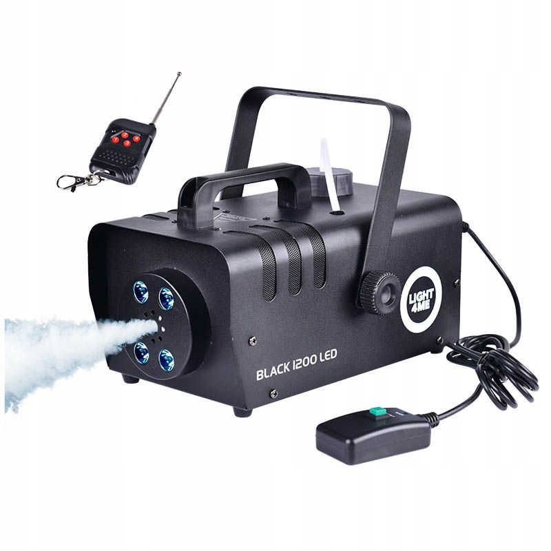 Wytwornica Dymu Generator Mgły LIGHT4ME Black 1200 Led 850W Pilot