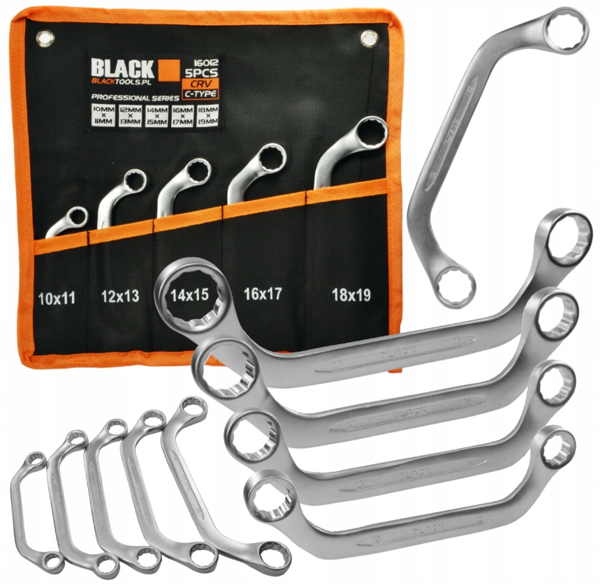 Klucze Płasko Oczkowe Typ C 10-19mm