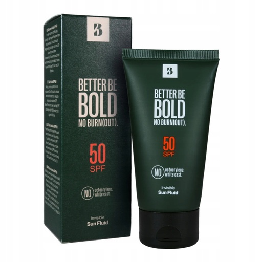 Better Be Bold Invisible Sun Fluid SPF50 Ochranný krém na obličej a plešatou pleť