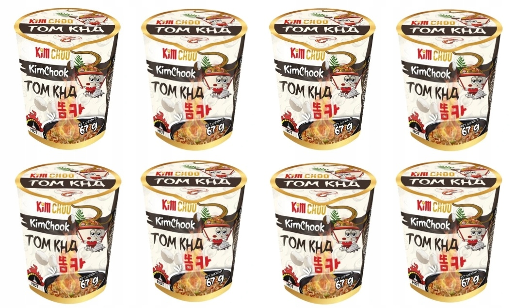 Levně 8 x 67 g Kim Choo Tom Kha nudlová polévka s příchutí krevety Karton