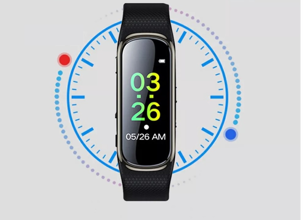 DYKTAFON SZPIEGOWSKI UKRYTY W ZEGARKU 16GB SMARTBAND PODSŁUCH Stan opakowania oryginalne