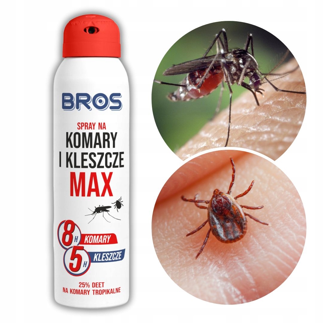 Spray repelent na komary i kleszcze Bros Max 3szt EAN (GTIN) 5904517049543