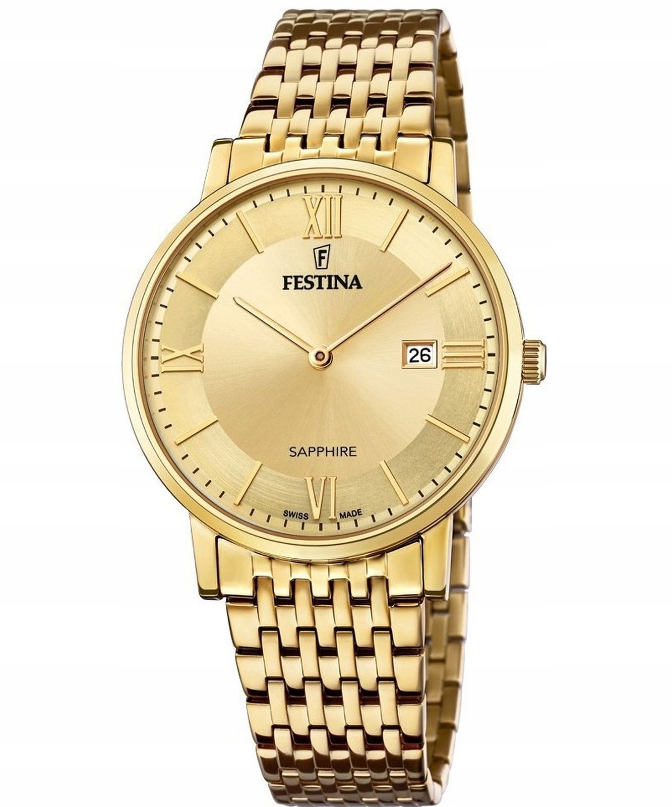 Pánské Hodinky Festina F20020-2 zlaté