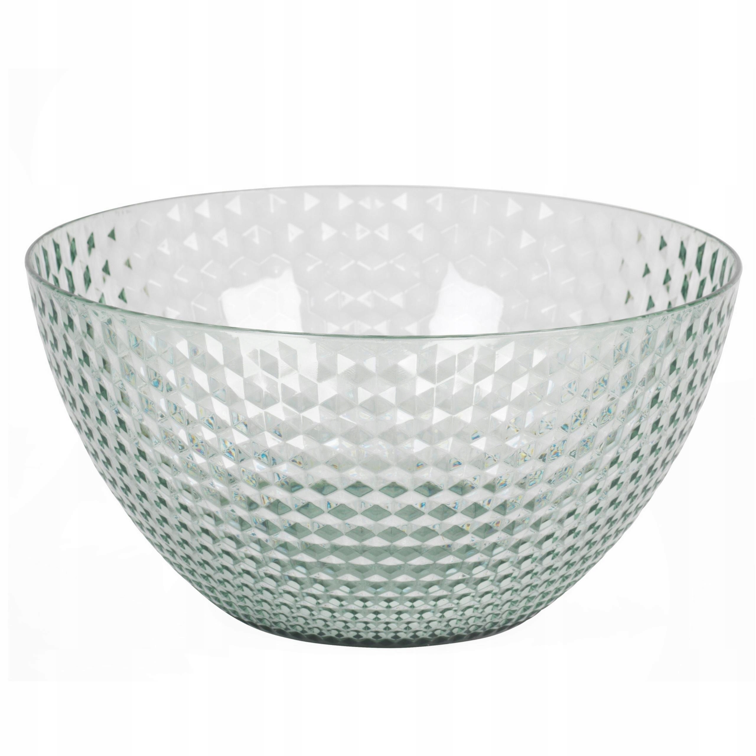 

Miska na przekąski owoce okrągła zielona platikowa