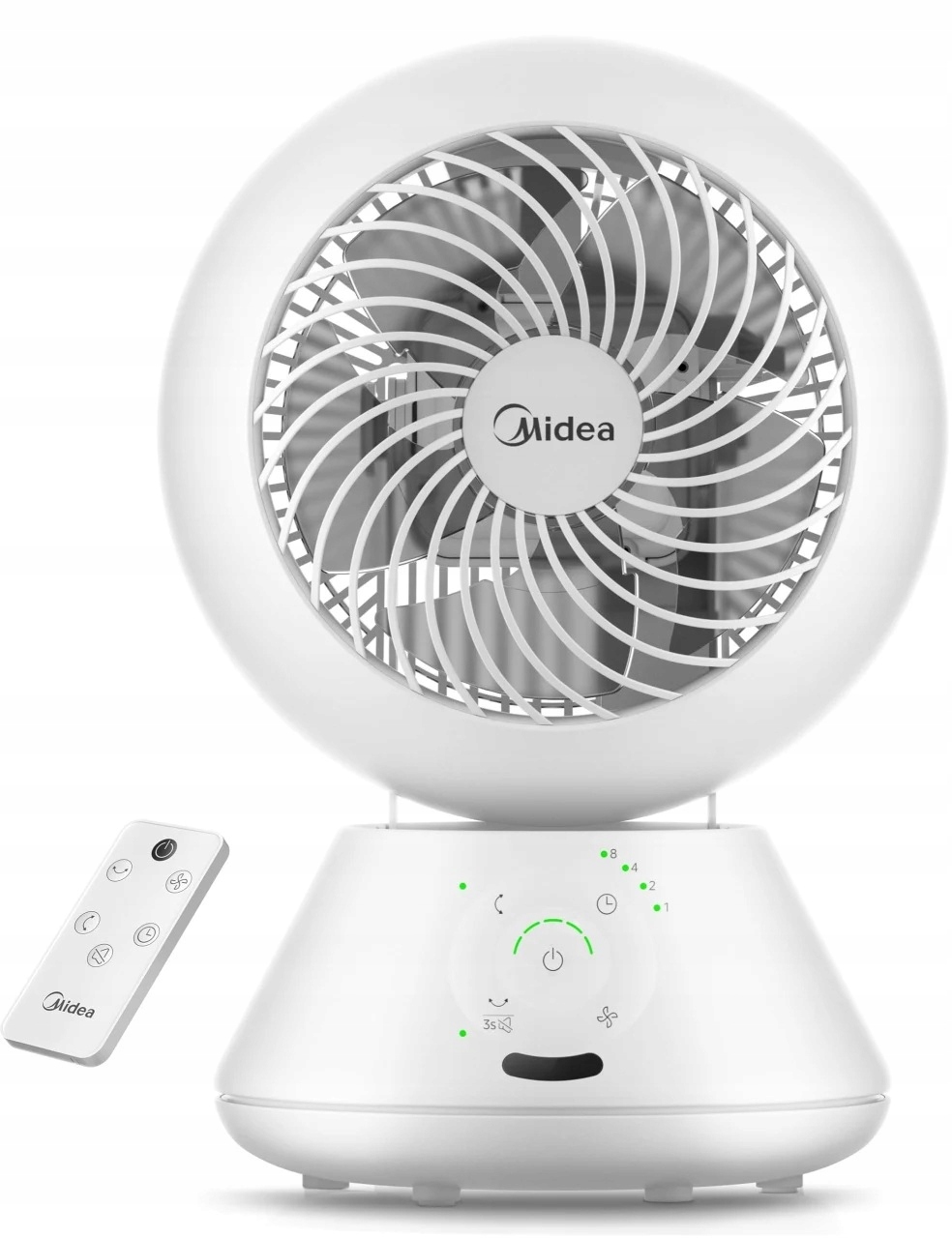 Midea Ventilátor MDF24JRW TurboForce Stolný ventilátor Biely Počet rýchlostí 5