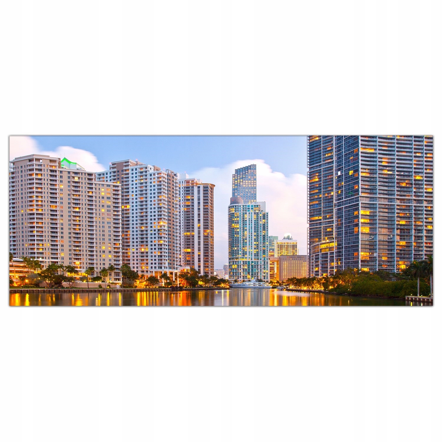 Město Miami Florida 125x50 Panel sklo do kuchyně