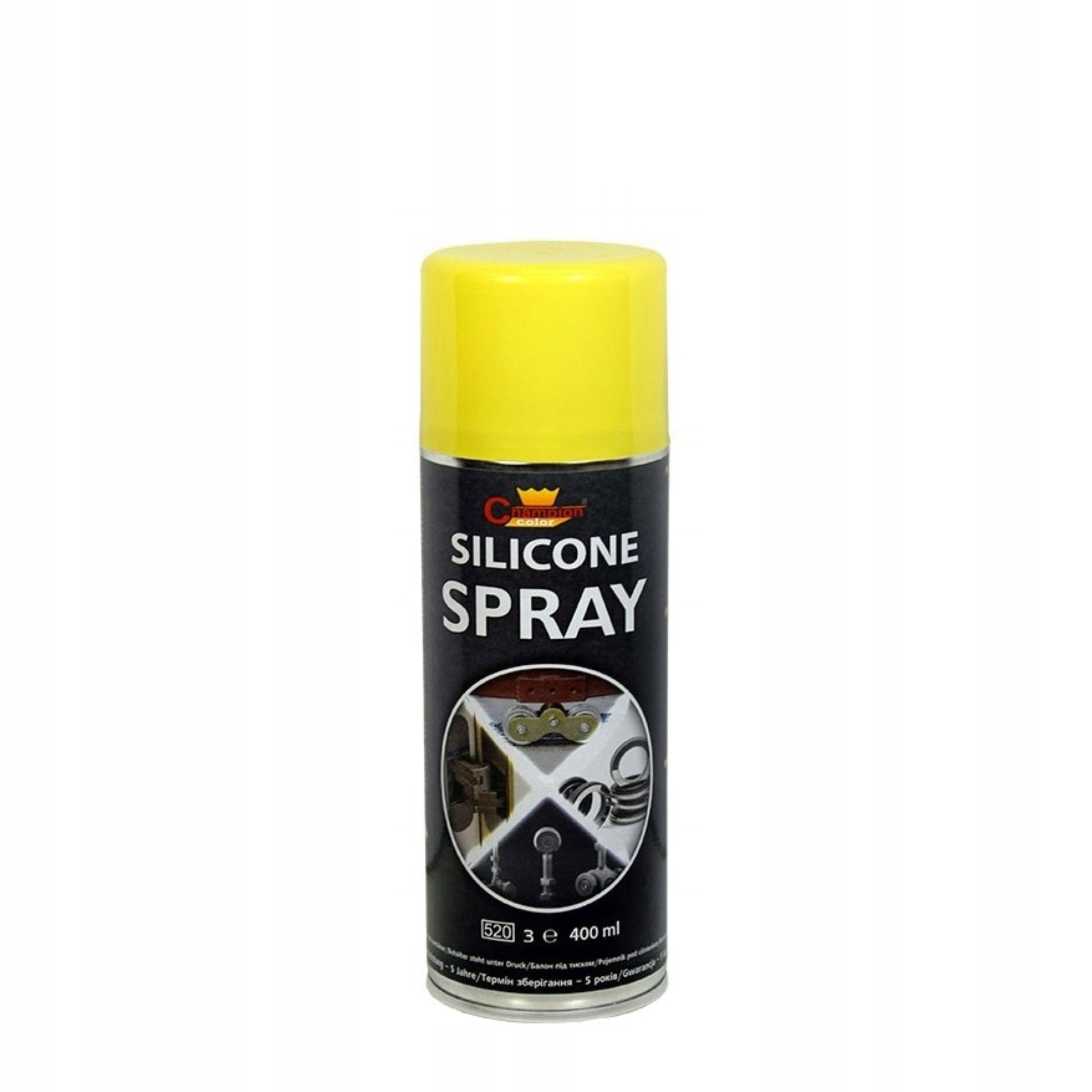 Silikon w sprayu środek smarujący Champion Color 400 ml uniwersalny