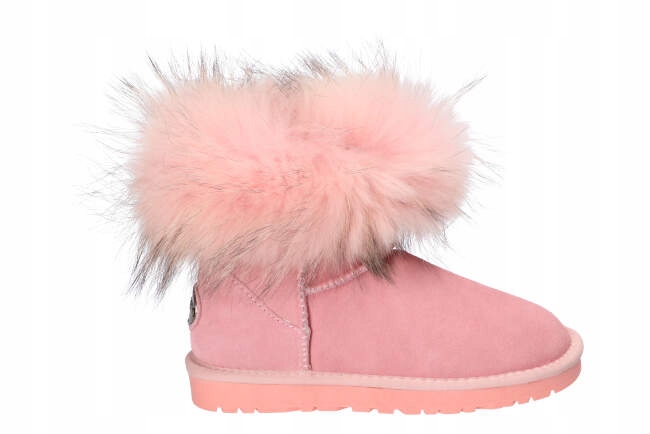 B054 ŚNIEGOWCE EMU BUTY ZIMOWE SKÓRZANE FUTRO P 39 Model B054