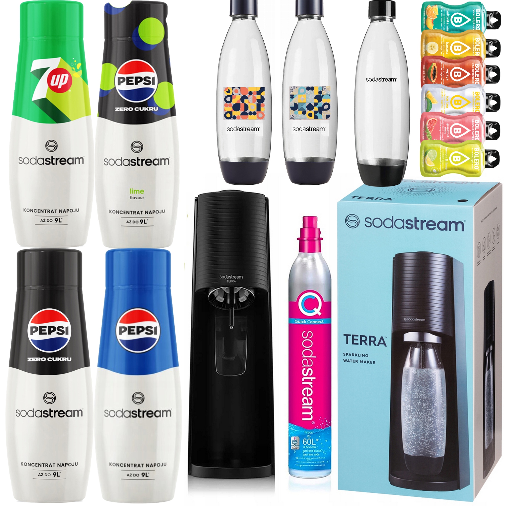 Sodastream Terra Saturátor kávovar na plynovanie vody rodinný set Max