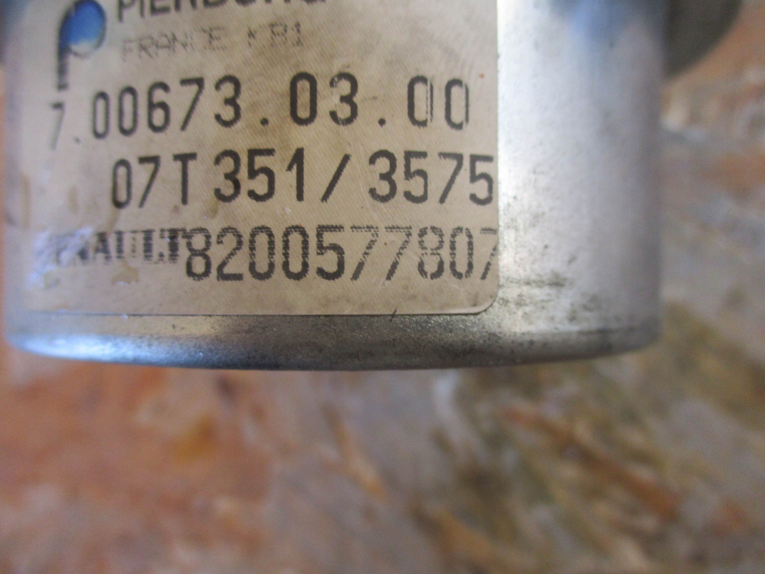RENAULT NISSAN POMPA VACUM 8200577807