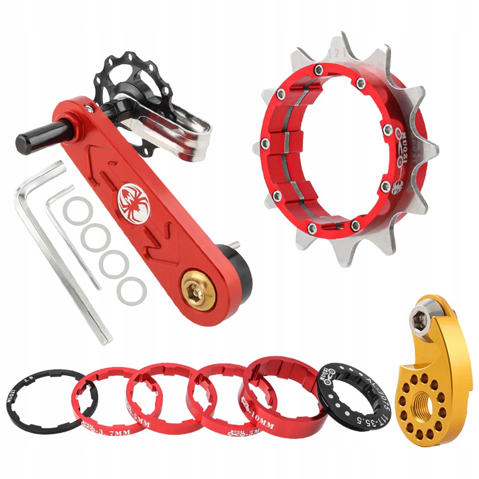 Rower górski Single Speed czerwony 12T Marka bez marki