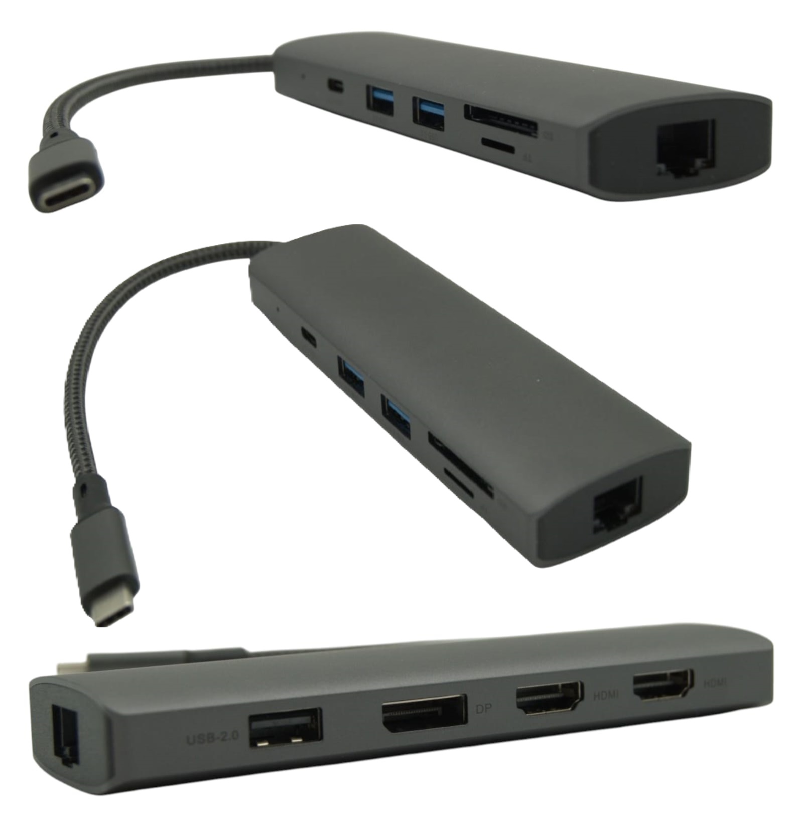 Hub s Pd nabíjením Čtečka Sd MicroSD pro notebooky Chuwi Multiport Usb-c
