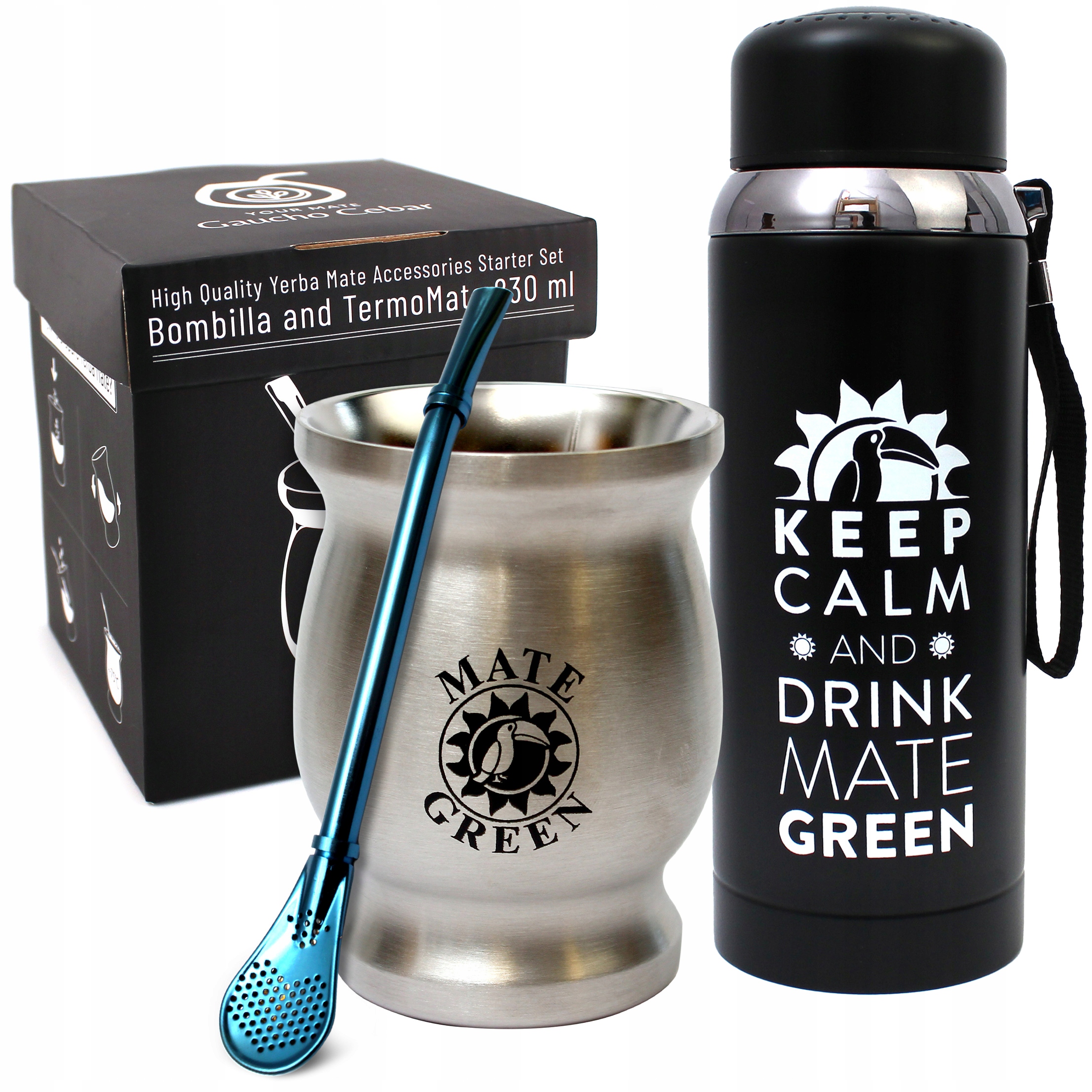 Zestaw do Yerba Mate akcesoria termiczne Matero Bombilla Termos