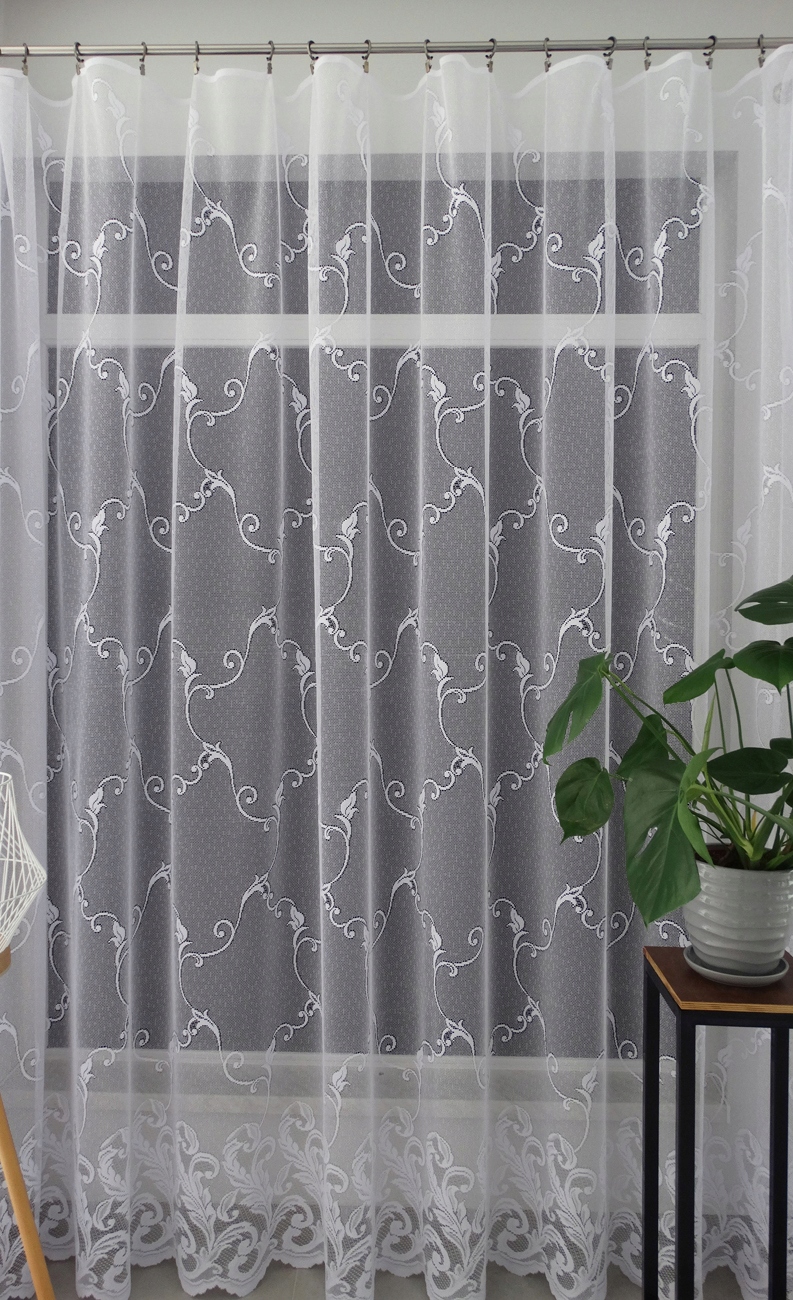 Mg Záclona 660/72 Bílá 350x250 cm hotová s páskou M