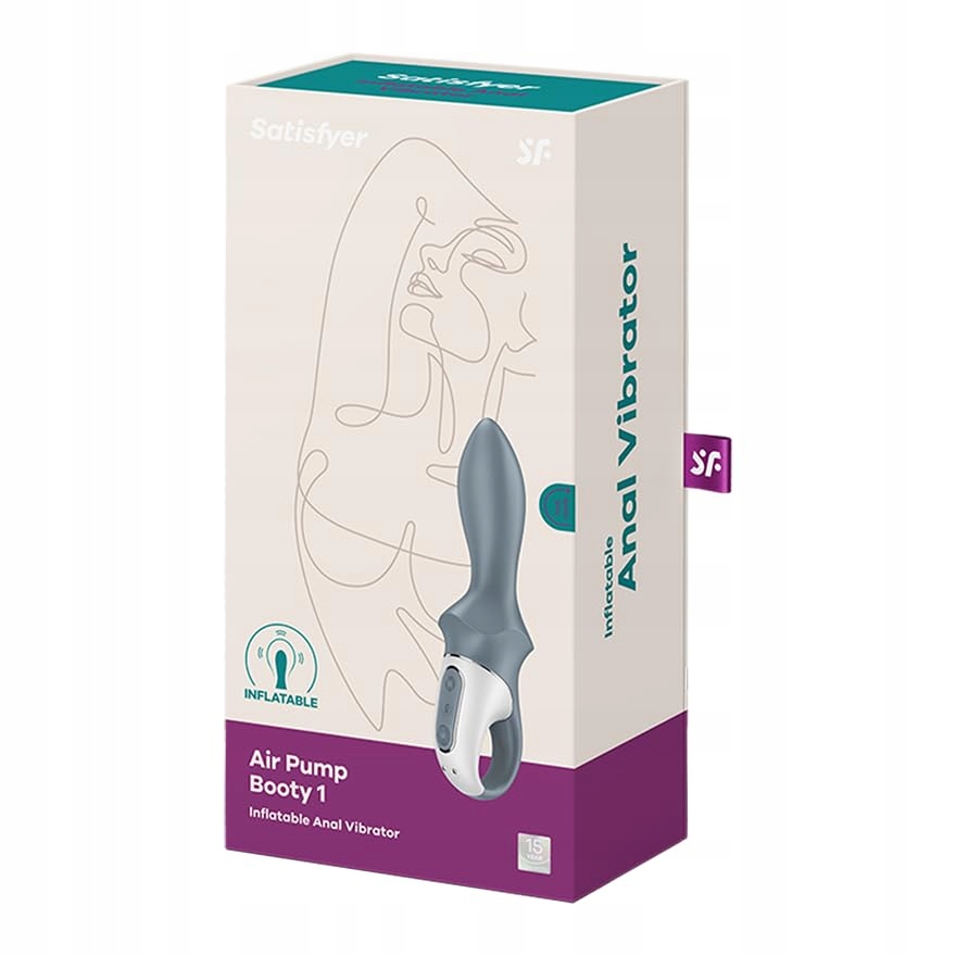 SATISFYER Air Pump Booty 1 Wibrator Analny Przyjazny Skórze — miniatura 5