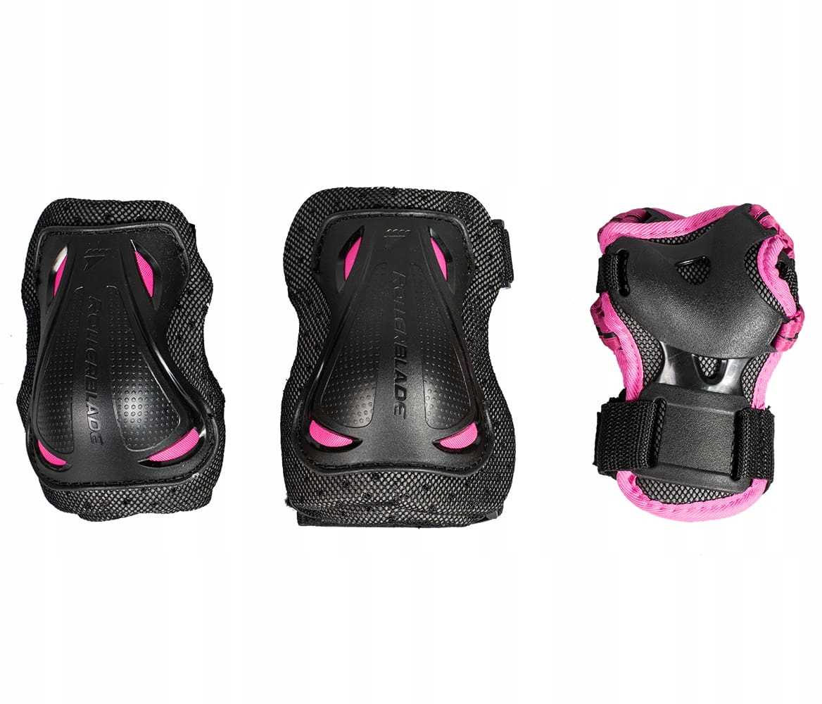 Ochraniacze dziecięce na rolki Rollerblade Skate Gear Jr różowe 3pack Xxxs
