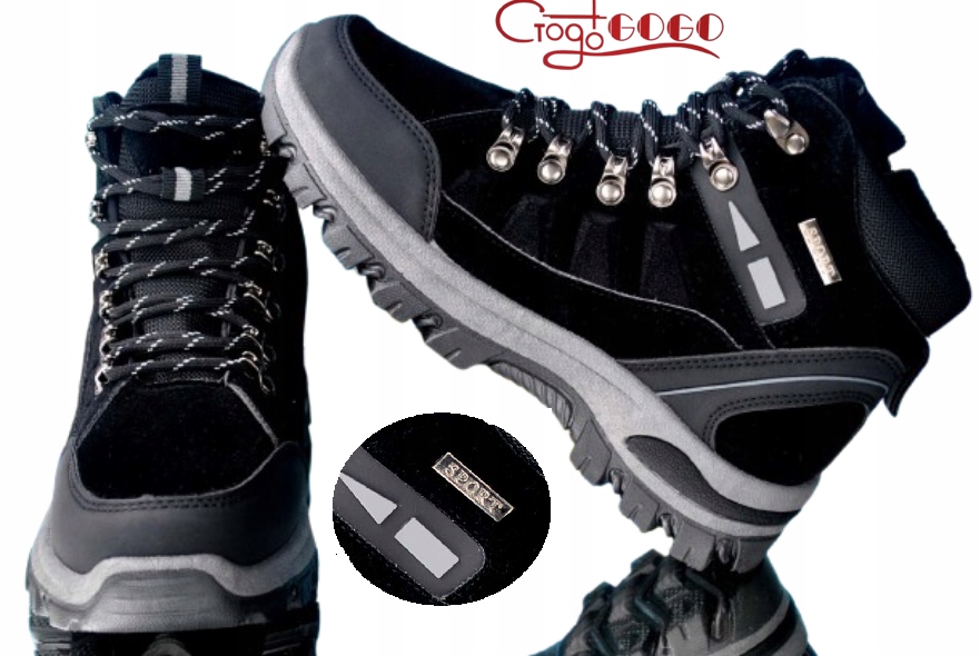 BUTY ZIMOWE OCIEPLANE TREKINGOWE GÓRSKIE TRAPERY ŚNIEGOWCE SPORT