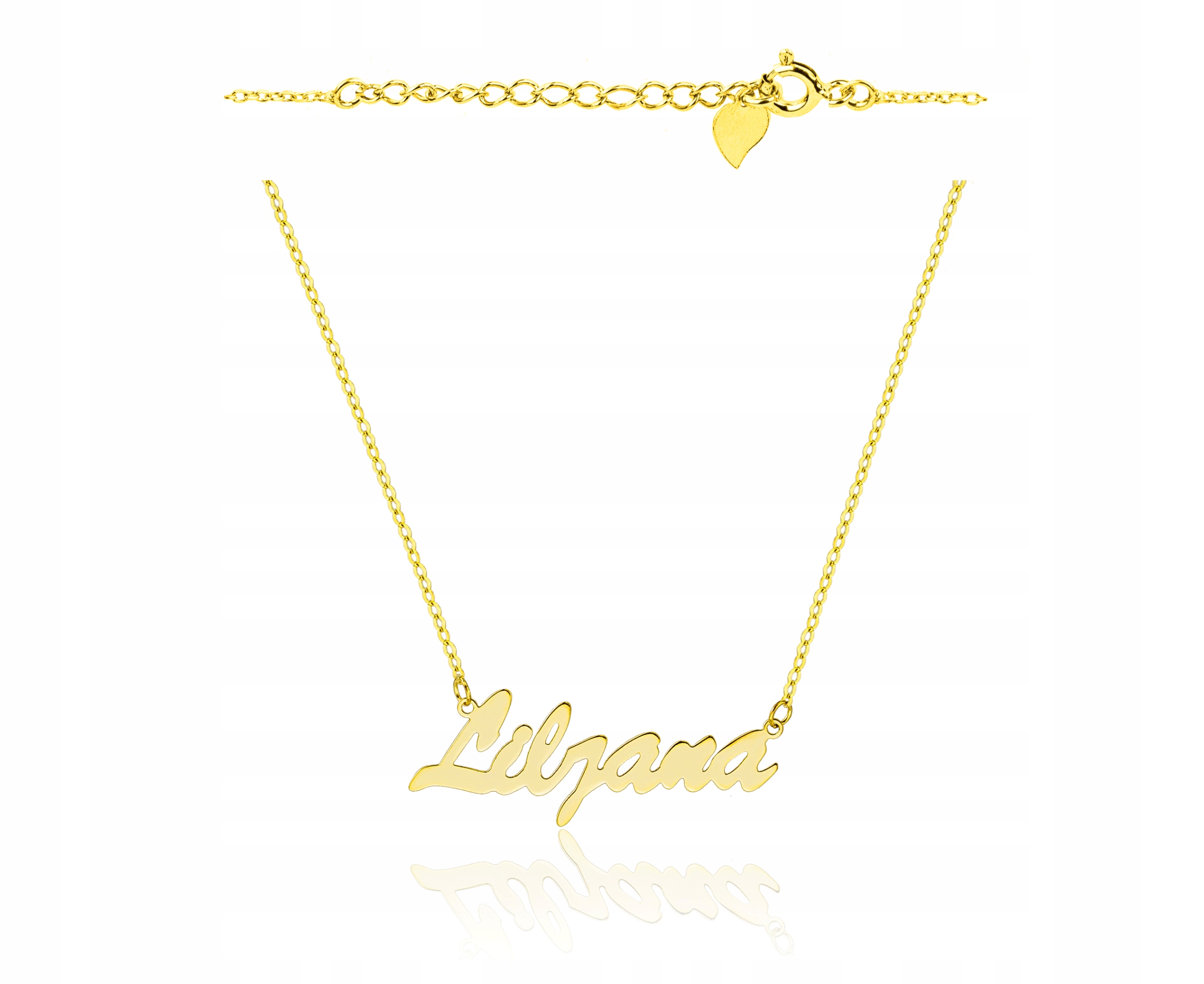 Pozlacený náhrdelník s jménem Liliana 925 gravírování