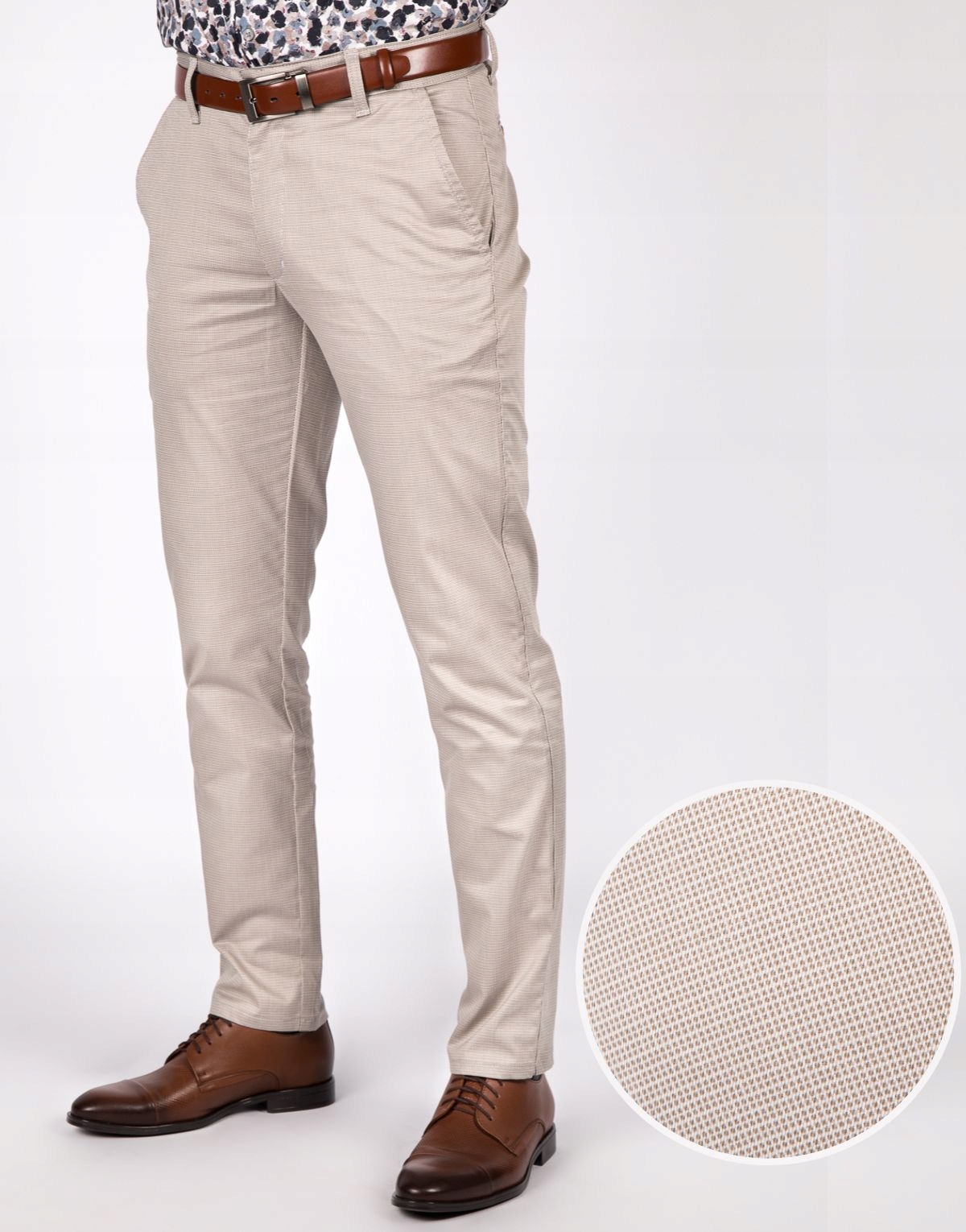 Pánské elegantní béžové kalhoty W40 L34