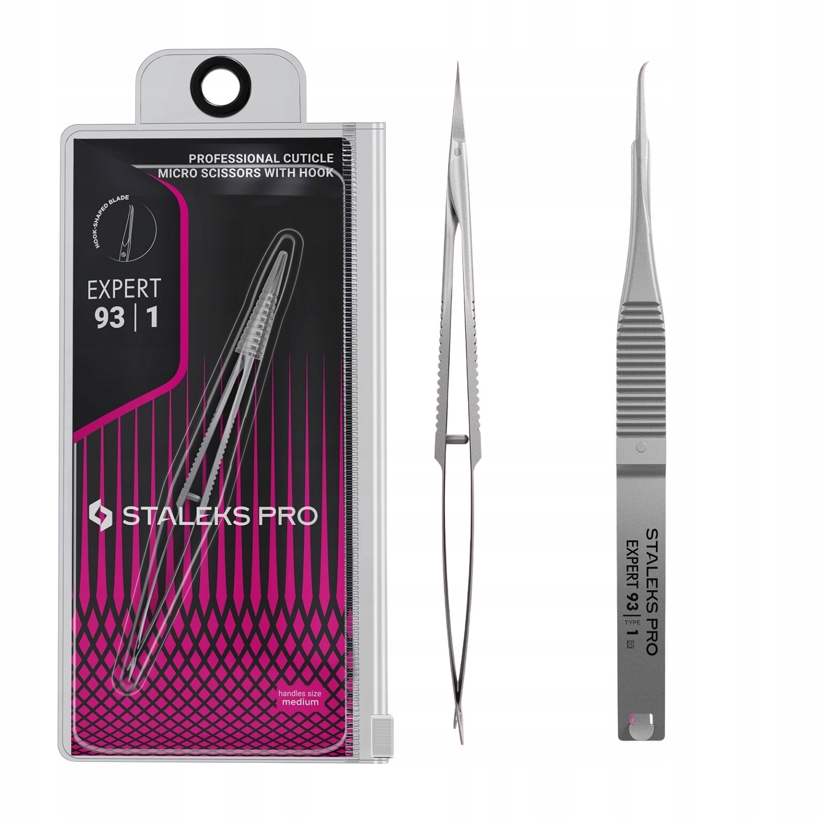 Staleks Nożyczki Do Skórek Haczyk Expert 93 mikro SE-93/1