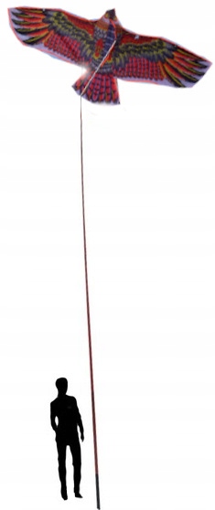 LATAWIEC ODSTRASZACZ ORZEŁ JASTRZĄB tyczka maszt 6 Wysokość produktu 600 cm