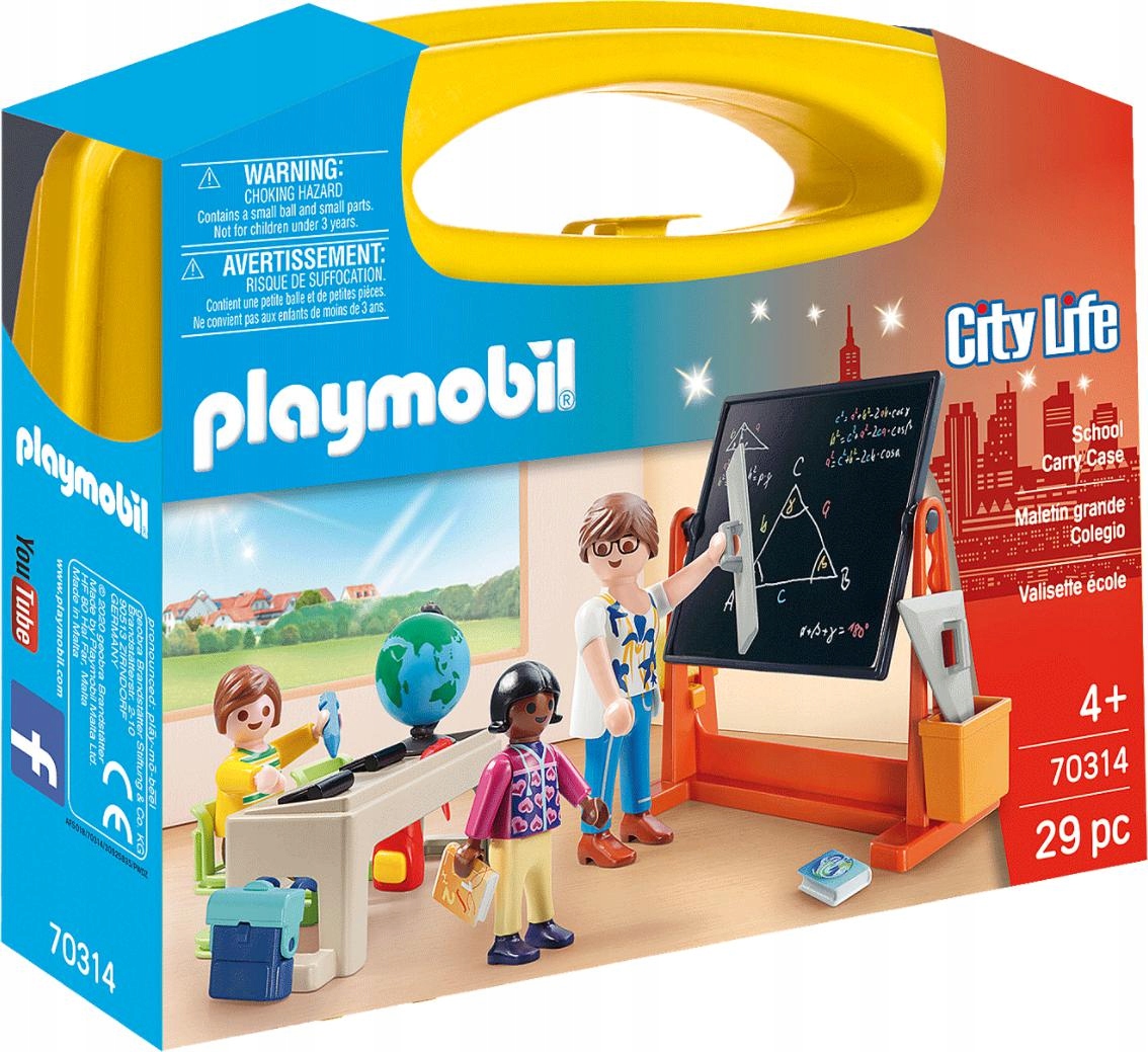 

Playmobil 70314 Walizka Szkoła dzieci tablica glob