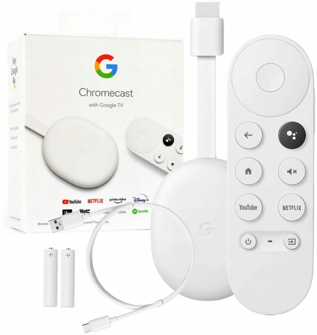 Odtwarzacz Google Chromecast 4K z Google TV
