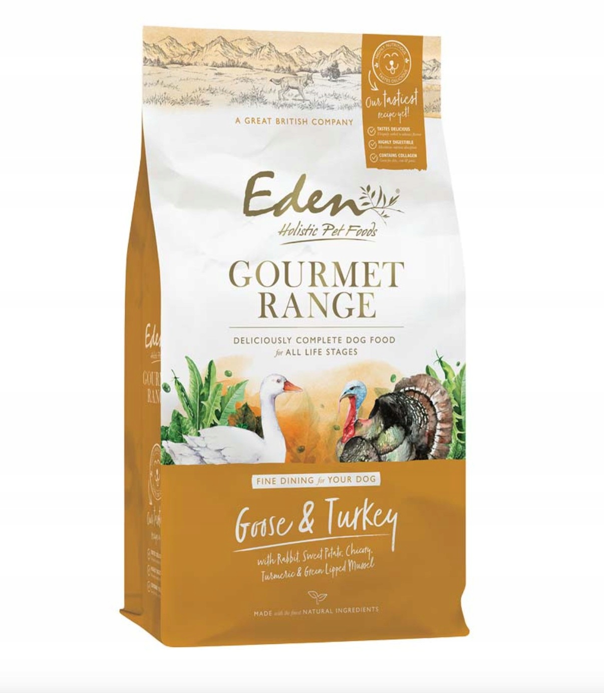 Levně Eden Gourmet Range Goose & Turkey Husa A Krůta 10 kg Premium