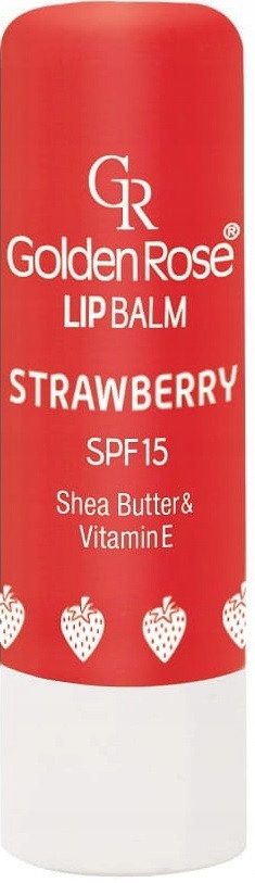 GOLDEN ROSE Pomadka Ochronna SPF 15 - Truskawka