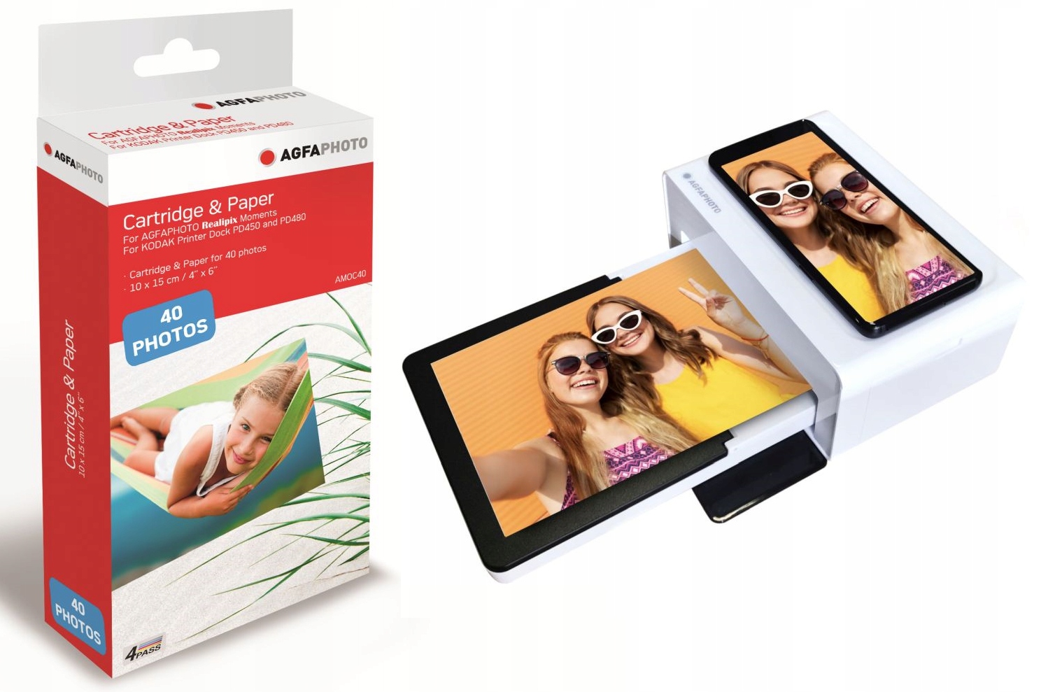 Wkład Wkłady Papier do KODAK PD450 PD460 PD480 40x Marka AgfaPhoto