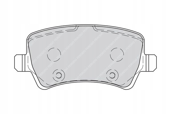 KLOCKI HAMULCOWE TYŁ FDB4237 FERODO LAND ROVER Producent części Ferodo